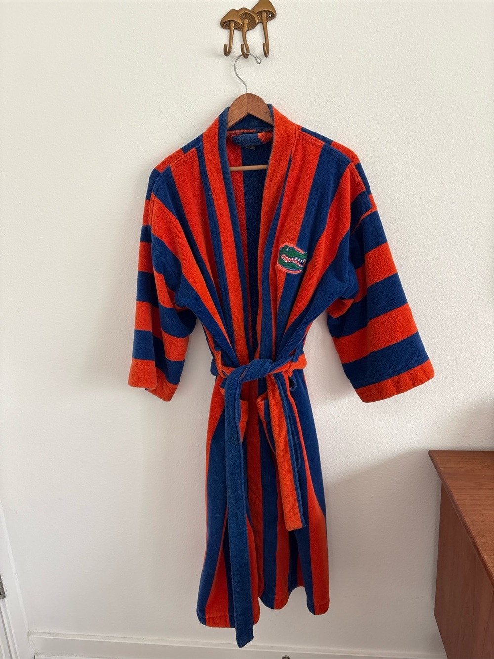 Vintage Florida Gators Striped Robe Terry Cloth One Size